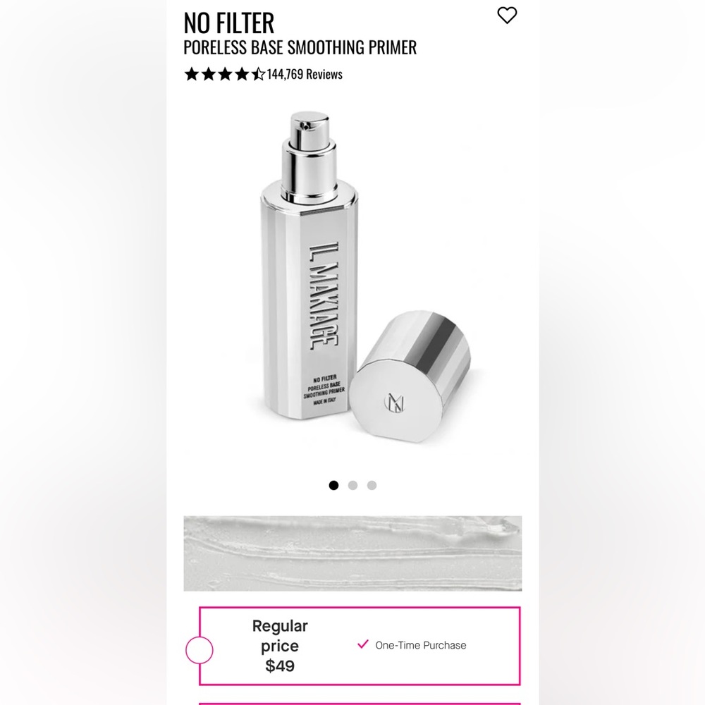 IL Makiage no filter poreless base primer- new in box